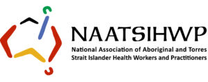 NAATSIHWP Logo - National Association of Aboriginal and Torres Strait Islander Health Workers and Practitioners.